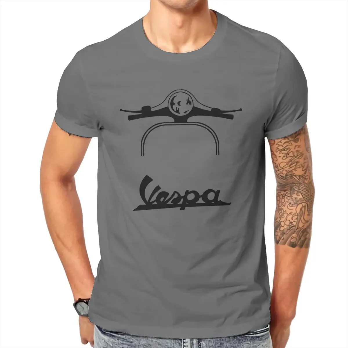 

Maglietta Vespa Piaggio T Shirts for Men 100% Cotton Leisure T-Shirt Hipster Retro Vintage Tees Short Sleeve Clothing Gift Idea