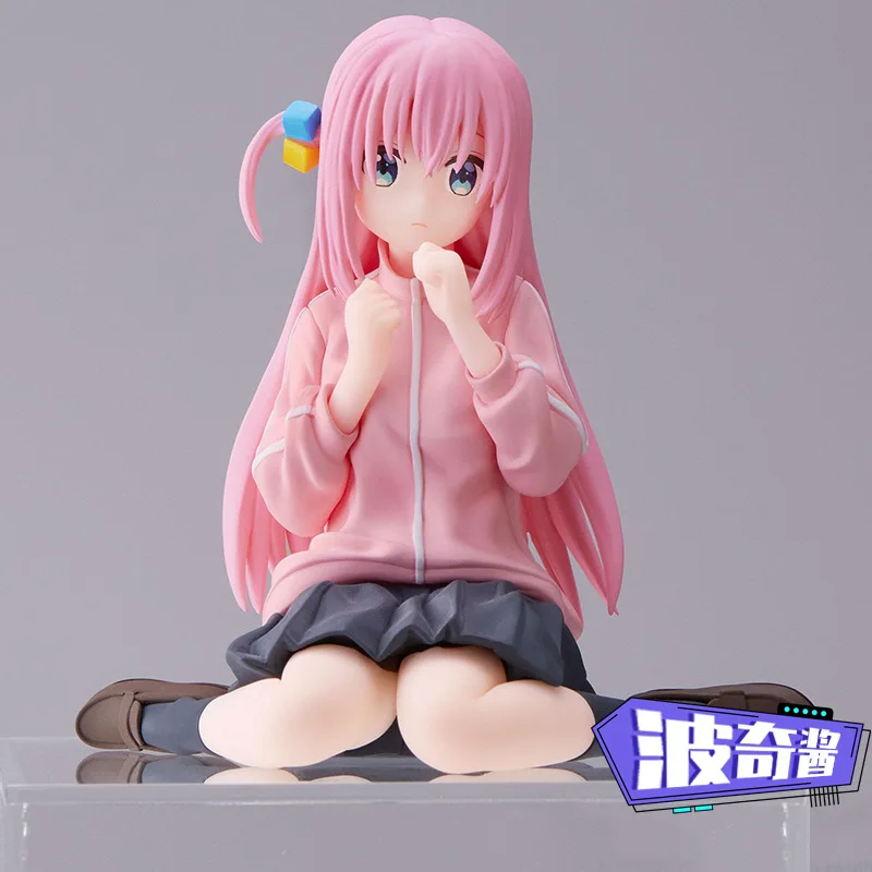 

8cm Sitting Bocchi The Rock Hitori Goto Anime Girl Figure PM Bocchi PVC Action Figure Adult Collectible Model Doll Toys Gifts