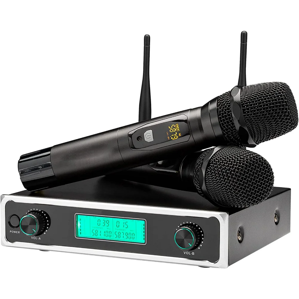 AOSHEN RU-208 беспроводные микрофоны и система s Set, металлическая UHF двойная ручная 50-канальная Профессиональная Беспроводная микрофонная систем...
AOSHEN RU-208 беспроводные микрофоны и система s Set, металлическая UHF двойная ручная 50-канальная Профессиональная Беспроводная микрофонная систем...