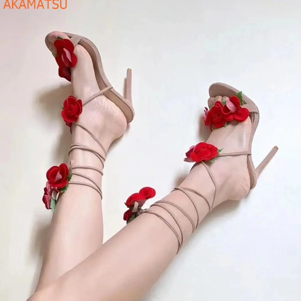 Сандалии женские с открытым носком, цветочный рисунок, ремешок на щиколотке, пикантная модная обувь с прямым ремешком, с аппликацией, на шну...
Сандалии женские с открытым носком, цветочный рисунок, ремешок на щиколотке, пикантная модная обувь с прямым ремешком, с аппликацией, на шну...