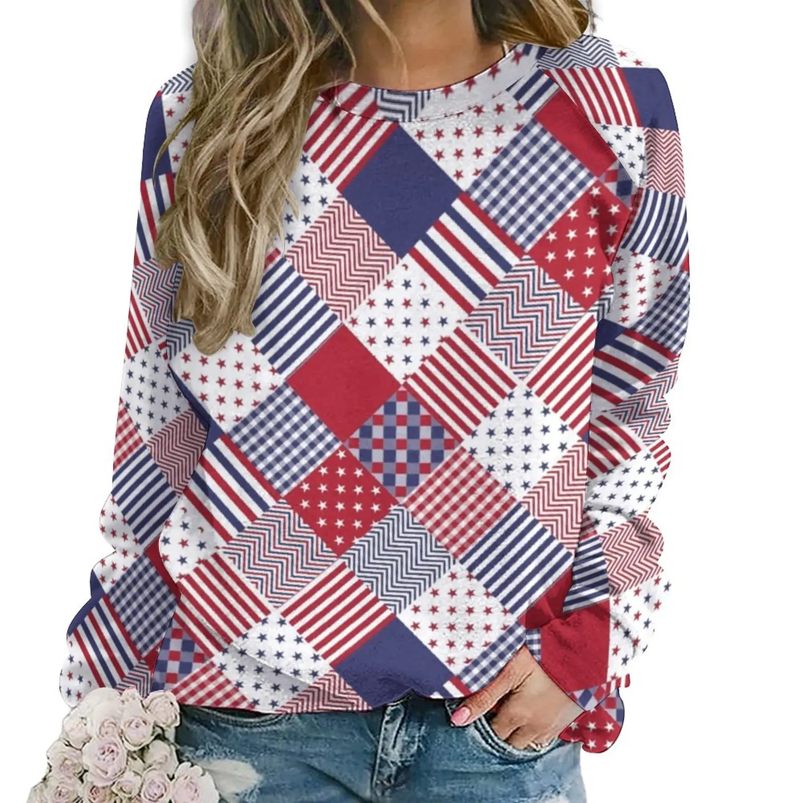 USA Flag Patchwork Casual Hoodies Women Blue And White Stripes Y2k Graphic Hoodie Long Sleeve Street Wear Oversize Sweatshirts
USA Flag Patchwork Casual Hoodies Women Blue And White Stripes Y2k Graphic Hoodie Long Sleeve Street Wear Oversize Sweatshirts