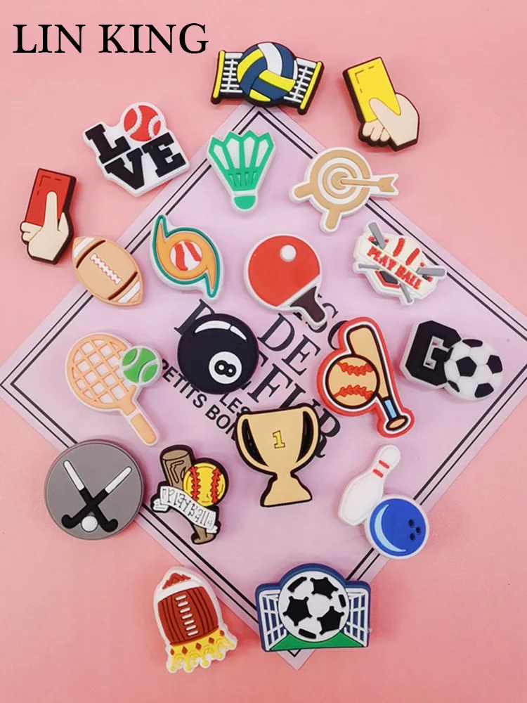 Cute Soccer Tennis Bowling Sports Shoe Charms Design Clog Decor Garden Shoes Buckle Accessories Croc Pins Decorations Kids Gifts
Cute Soccer Tennis Bowling Sports Shoe Charms Design Clog Decor Garden Shoes Buckle Accessories Croc Pins Decorations Kids Gifts