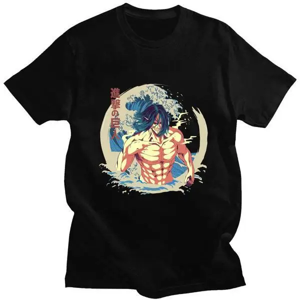 New Harajuku Attack on Titan Shingeki No Kyojin Cool Japanese Anime Eren Jaeger Manga Graphic T Shirt
New Harajuku Attack on Titan Shingeki No Kyojin Cool Japanese Anime Eren Jaeger Manga Graphic T Shirt