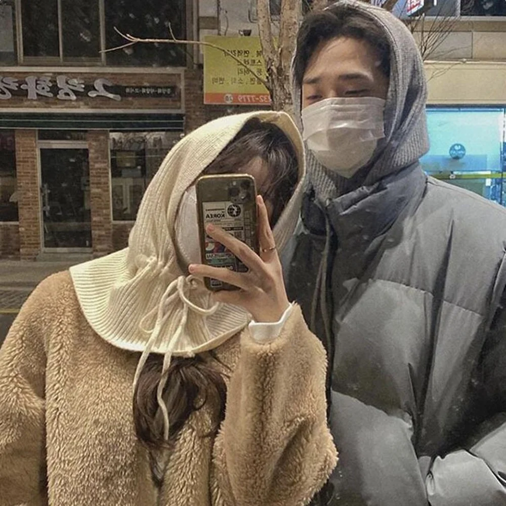 INS Influencer Winter Womans Hats Unisex Knitted Hooded Neck Collar Cap Beanie for Couple Solid Color Hats Balaclava Gorros
INS Influencer Winter Womans Hats Unisex Knitted Hooded Neck Collar Cap Beanie for Couple Solid Color Hats Balaclava Gorros