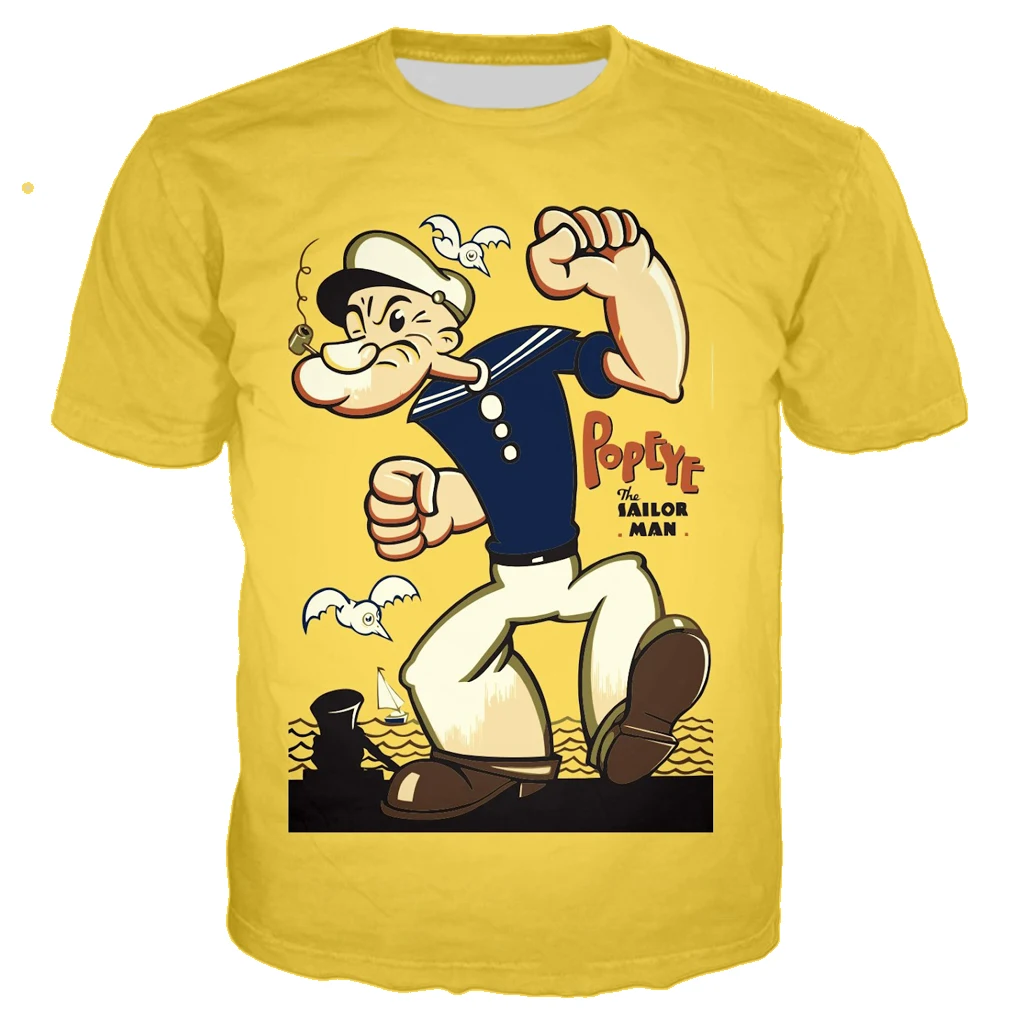 Popeye модная мужская футболка Новое поступление Модная 3d футболка с круглым вырезом летние мужские футболки с коротким рукавом
Popeye модная мужская футболка Новое поступление Модная 3d футболка с круглым вырезом летние мужские футболки с коротким рукавом