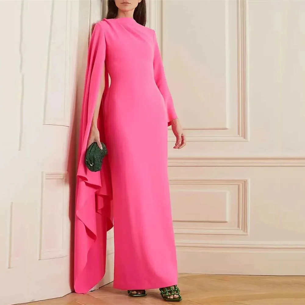 MINGLAN Elegant O Neck Pleat Full Sleeve Mermaid Long Evening Dress Floor Length Sweep Train Fashion Formal Prom Gown New 2023
MINGLAN Elegant O Neck Pleat Full Sleeve Mermaid Long Evening Dress Floor Length Sweep Train Fashion Formal Prom Gown New 2023