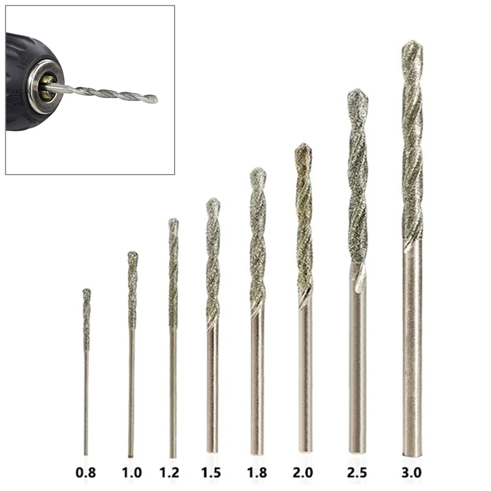 10pcs Diamond Coated Twist Drill Bits Set Needle High Speed Steel Polishing Power Tools For Glass Jewelry Agate Fine Drilling
10pcs Diamond Coated Twist Drill Bits Set Needle High Speed Steel Polishing Power Tools For Glass Jewelry Agate Fine Drilling