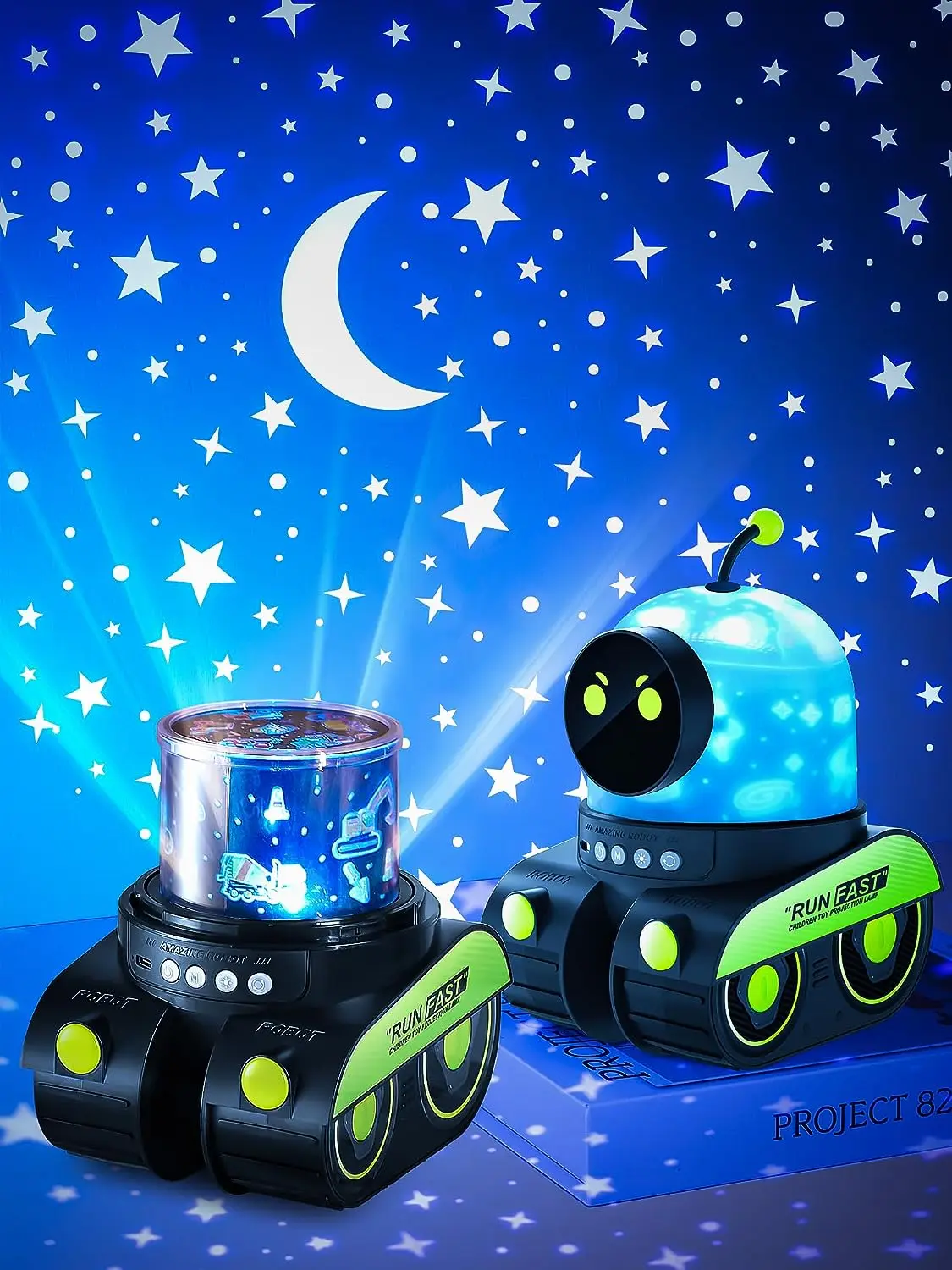 Robot LED Starry Sky Galaxy Star Projector Night Light Bluetooth Music Projection Lamp for Kids Room Decor Decorative Lamp Gifts
Robot LED Starry Sky Galaxy Star Projector Night Light Bluetooth Music Projection Lamp for Kids Room Decor Decorative Lamp Gifts