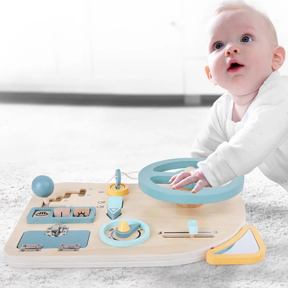 Children Busy Board Wooden Simulation Car Model Steering Wheel Driving Early Education Entertaining Magnetic Cognition Toy Funny
Children Busy Board Wooden Simulation Car Model Steering Wheel Driving Early Education Entertaining Magnetic Cognition Toy Funny