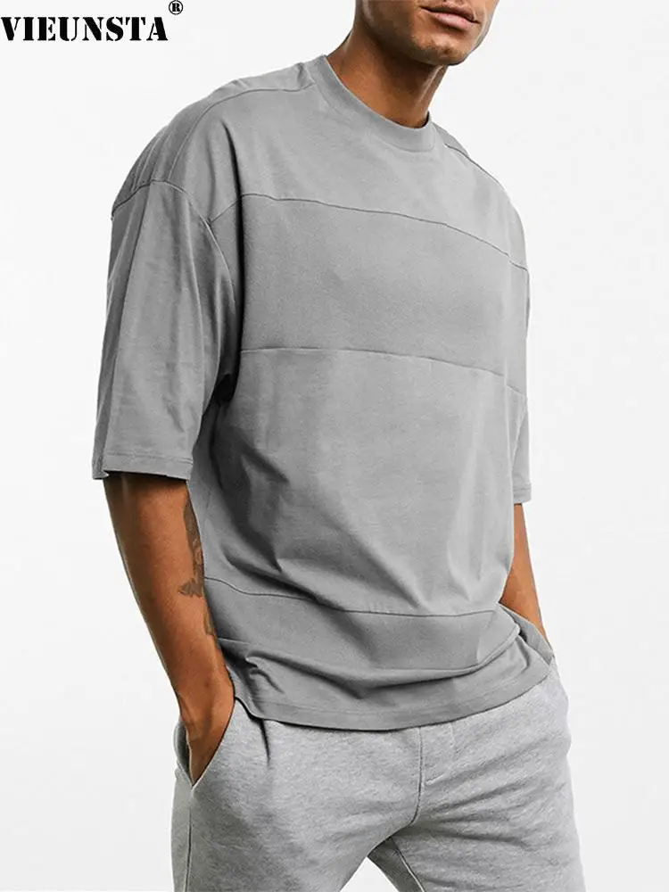New Solid Color O Neck Men's Tee Shirt Spring Casual Short Sleeve Loose Daily Top Shirt Summer Fashion Streetwear Beach T-shirts
New Solid Color O Neck Men's Tee Shirt Spring Casual Short Sleeve Loose Daily Top Shirt Summer Fashion Streetwear Beach T-shirts