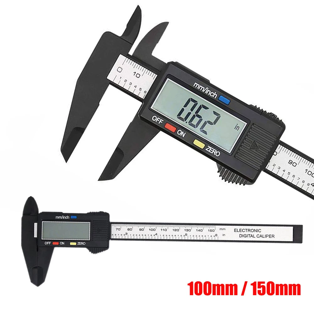 Measuring Tool Digital Caliper 6 "150/100mm Micrometer Digital Ruler measuring instrument Electronic Vernier Calipers
Measuring Tool Digital Caliper 6 "150/100mm Micrometer Digital Ruler measuring instrument Electronic Vernier Calipers