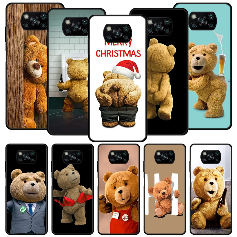 Naughty Cute Bear Funny Mascot Black Phone Case for Xiaomi Redmi 10A 10C 10 9C 9T 9A 9 Poco X5 Pro X3 Nfc M5S M3 M2 F3 K40 Silic
Naughty Cute Bear Funny Mascot Black Phone Case for Xiaomi Redmi 10A 10C 10 9C 9T 9A 9 Poco X5 Pro X3 Nfc M5S M3 M2 F3 K40 Silic