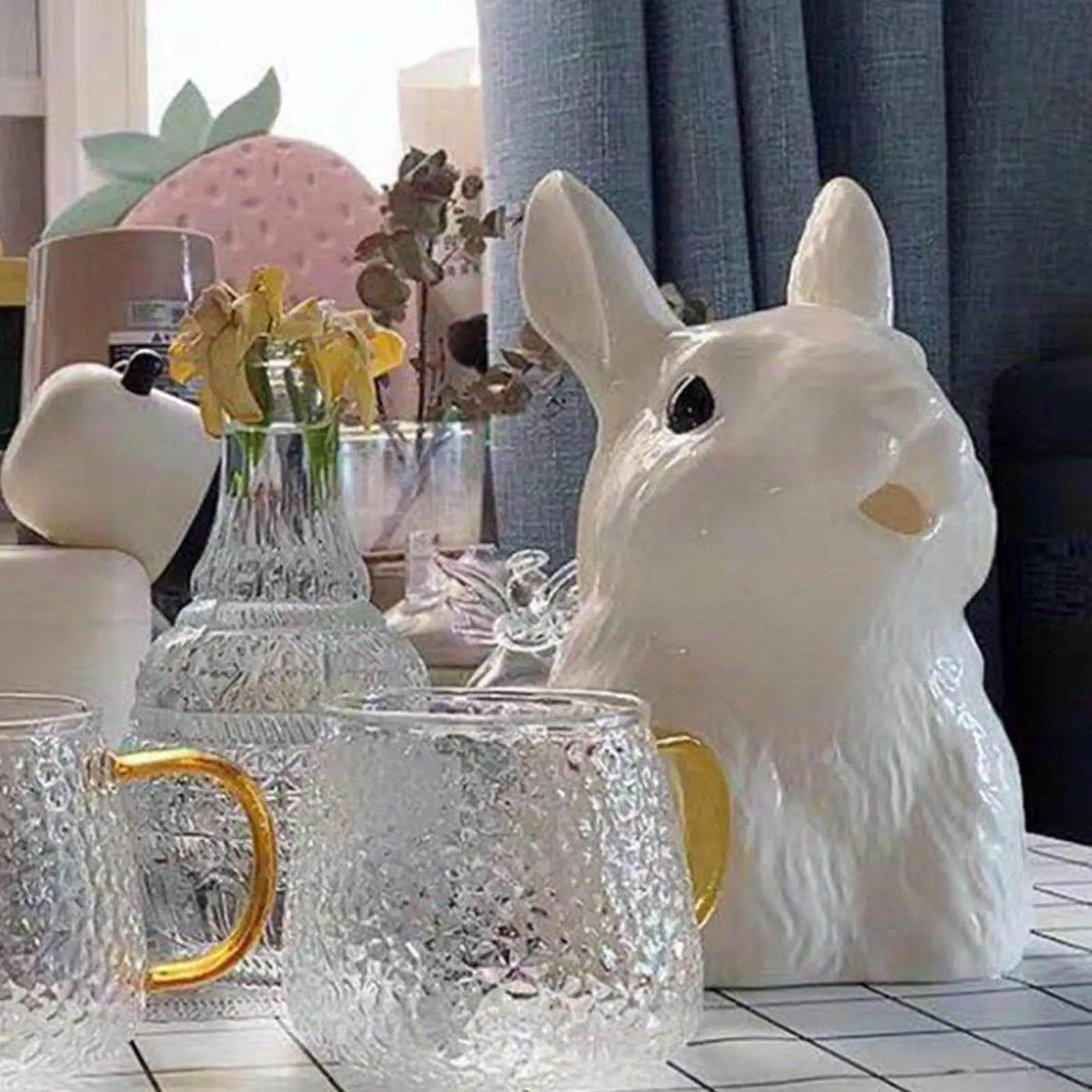 Ceramics Watering Can Rabbit Shape Garden Easter Nordic Houseplants Garden Tool Flower Bonsai Kettle Jar Flower Vase
Ceramics Watering Can Rabbit Shape Garden Easter Nordic Houseplants Garden Tool Flower Bonsai Kettle Jar Flower Vase
