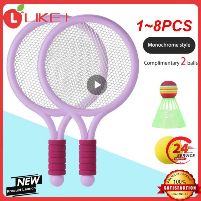 1~8PCS Children's Badminton Tennis Racket Beginner Training Outdoor Beach Tennis Kindergarten Baby Parent Child Interactive Toys
1~8PCS Children's Badminton Tennis Racket Beginner Training Outdoor Beach Tennis Kindergarten Baby Parent Child Interactive Toys