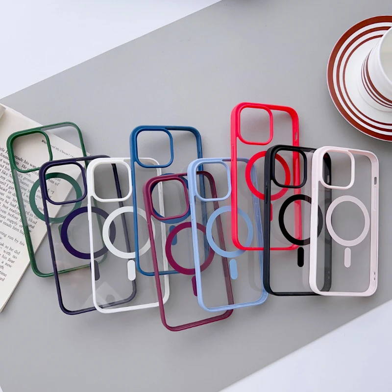 Luxury colored acrylic magnetic suction phone case for iPhone 14 13 12 11 Pro Max 14pro shockproof protective case
Luxury colored acrylic magnetic suction phone case for iPhone 14 13 12 11 Pro Max 14pro shockproof protective case