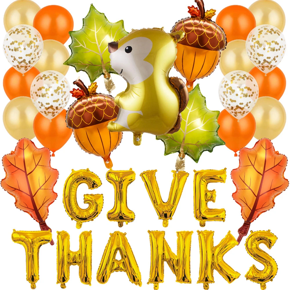 Letter Balloon Set Maple Leaf Squirrel Pine Cone Aluminum Film Leaves Balloon Garden Decorations Baby Shower Supplies
Letter Balloon Set Maple Leaf Squirrel Pine Cone Aluminum Film Leaves Balloon Garden Decorations Baby Shower Supplies