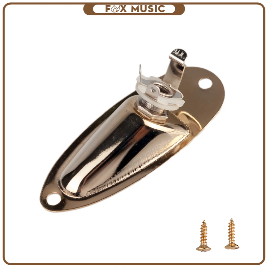 Guitar Jack Boat Style Pickup Output Jack Plate Socket Accessories Electric Guitar Part Gold
Guitar Jack Boat Style Pickup Output Jack Plate Socket Accessories Electric Guitar Part Gold