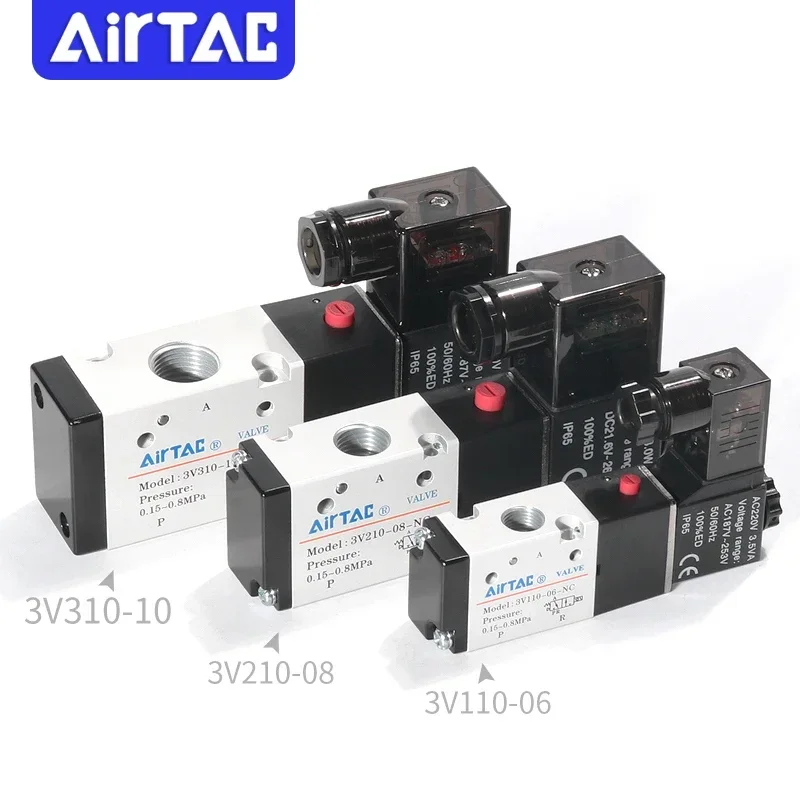 AirTac оригинальные 3/2-ходовые пневматические детали 3V110-06 3V21008NCB 3V210-08 3V310-10