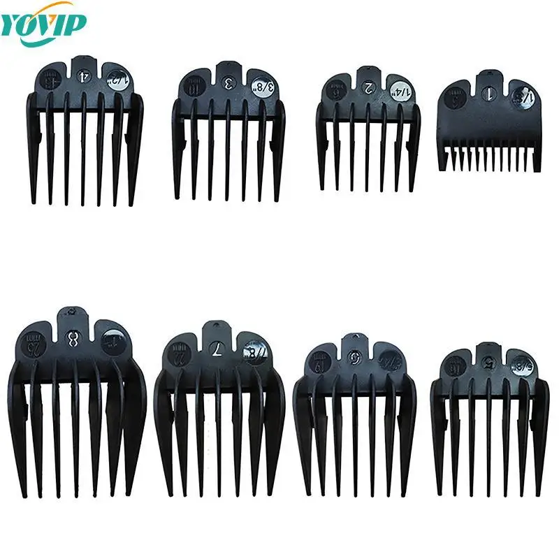 

8Pcs/Set Universal Hair Clipper Limit Comb Guide Attachment Size Barber Replacement Cutting Guide Combs