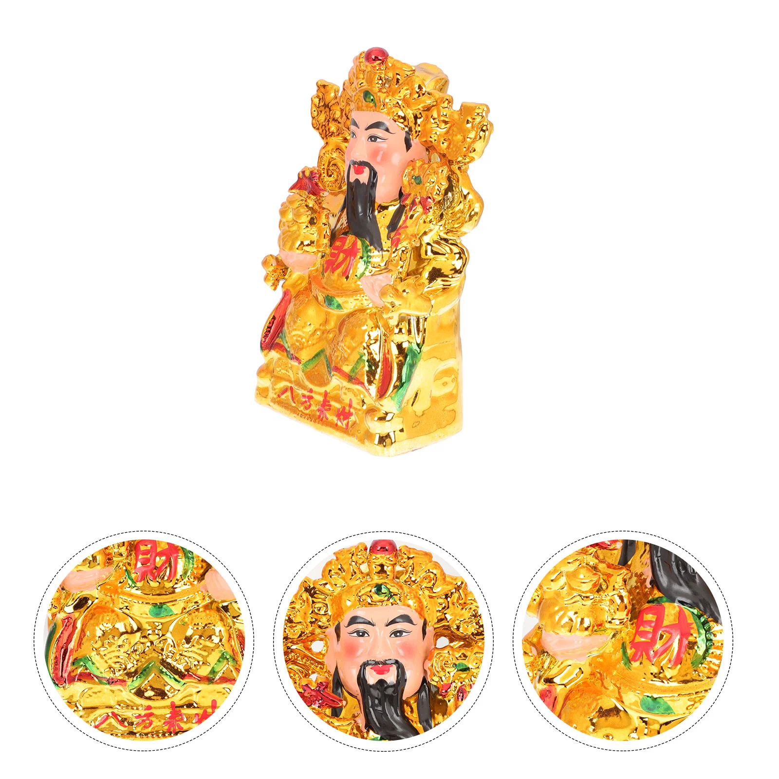 God Wealth Ornament Desktop Decoration Vivid The Home Cai Shen Model Shaped Fortune Statue Ceramic Crystals
God Wealth Ornament Desktop Decoration Vivid The Home Cai Shen Model Shaped Fortune Statue Ceramic Crystals
