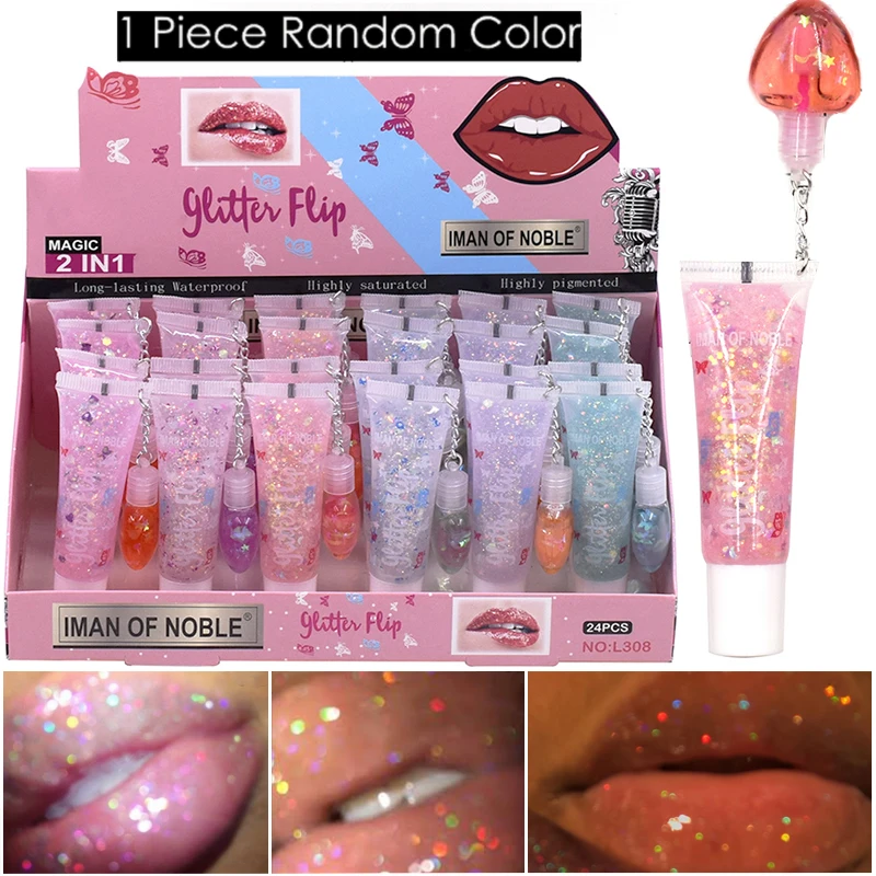 Jelly Fruit Burst Lip Gloss Plumping Lip Balm Sequins Lip Oil Fades lip lines Moisturizer Shiny Natural Plant Anti-Cracking Care
Jelly Fruit Burst Lip Gloss Plumping Lip Balm Sequins Lip Oil Fades lip lines Moisturizer Shiny Natural Plant Anti-Cracking Care