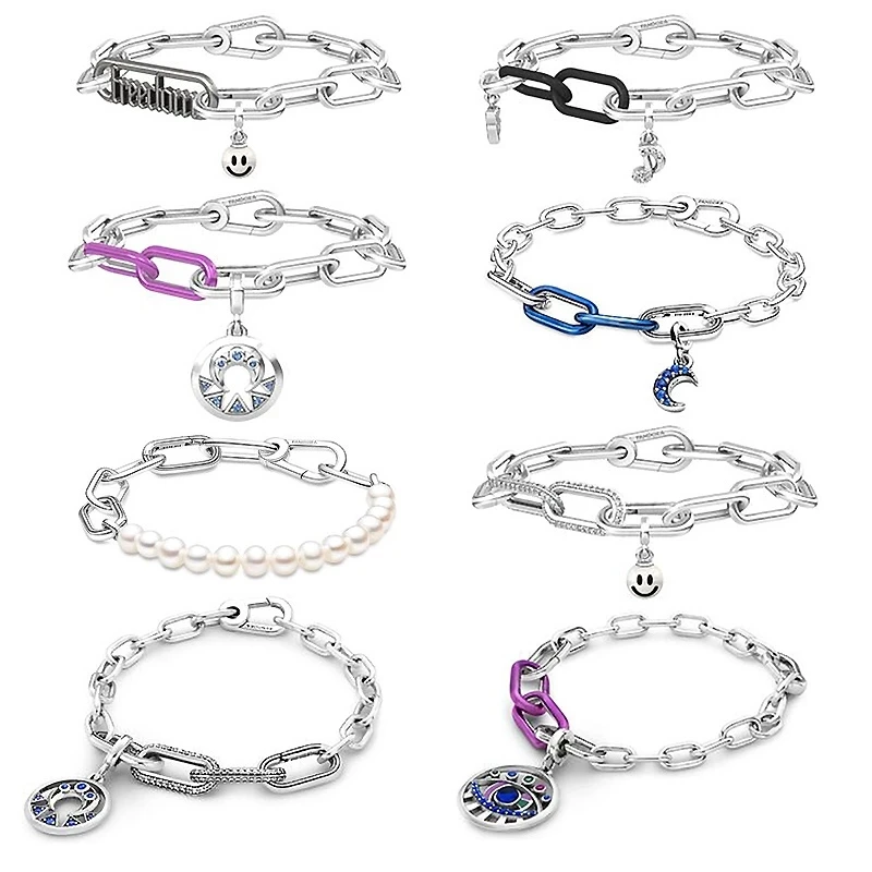 2022 New Me Series Two-ring Connector Links Lucky Mini Charm Beads Fit Original Pandora Me Bracelet&Necklace Women Jewelry Gift
2022 New Me Series Two-ring Connector Links Lucky Mini Charm Beads Fit Original Pandora Me Bracelet&Necklace Women Jewelry Gift