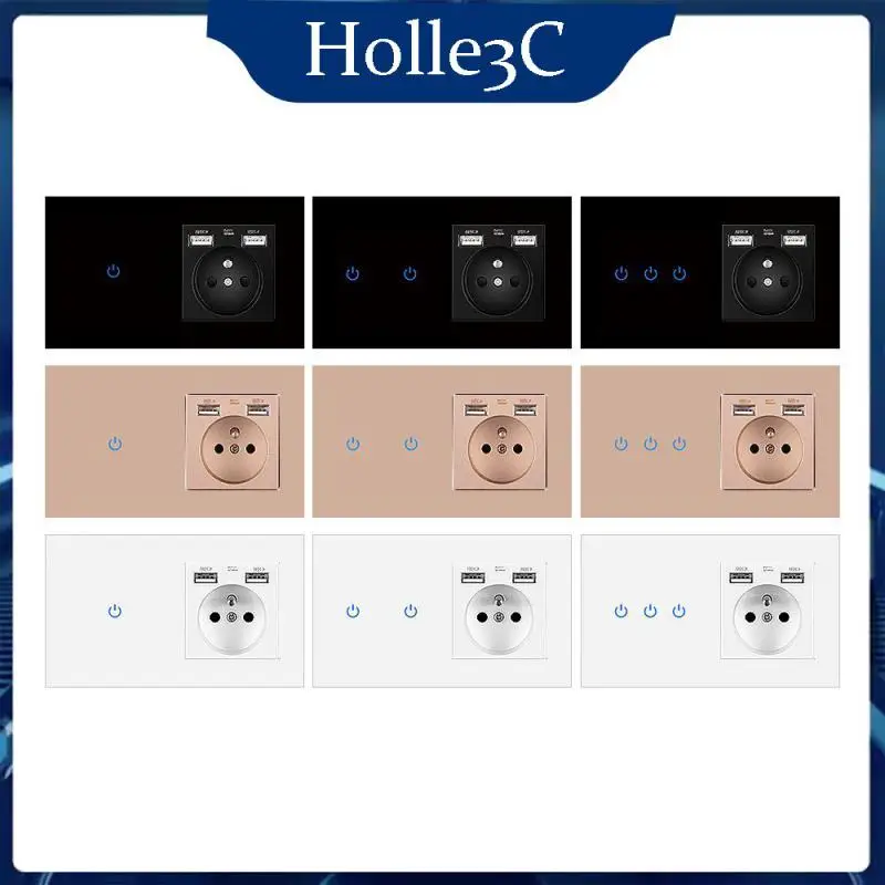 Reasonable Tempered Glass Panel Socket Stable Black Smart Home Outlet High Temperature Resistance Portable Power Plug 16a
Reasonable Tempered Glass Panel Socket Stable Black Smart Home Outlet High Temperature Resistance Portable Power Plug 16a