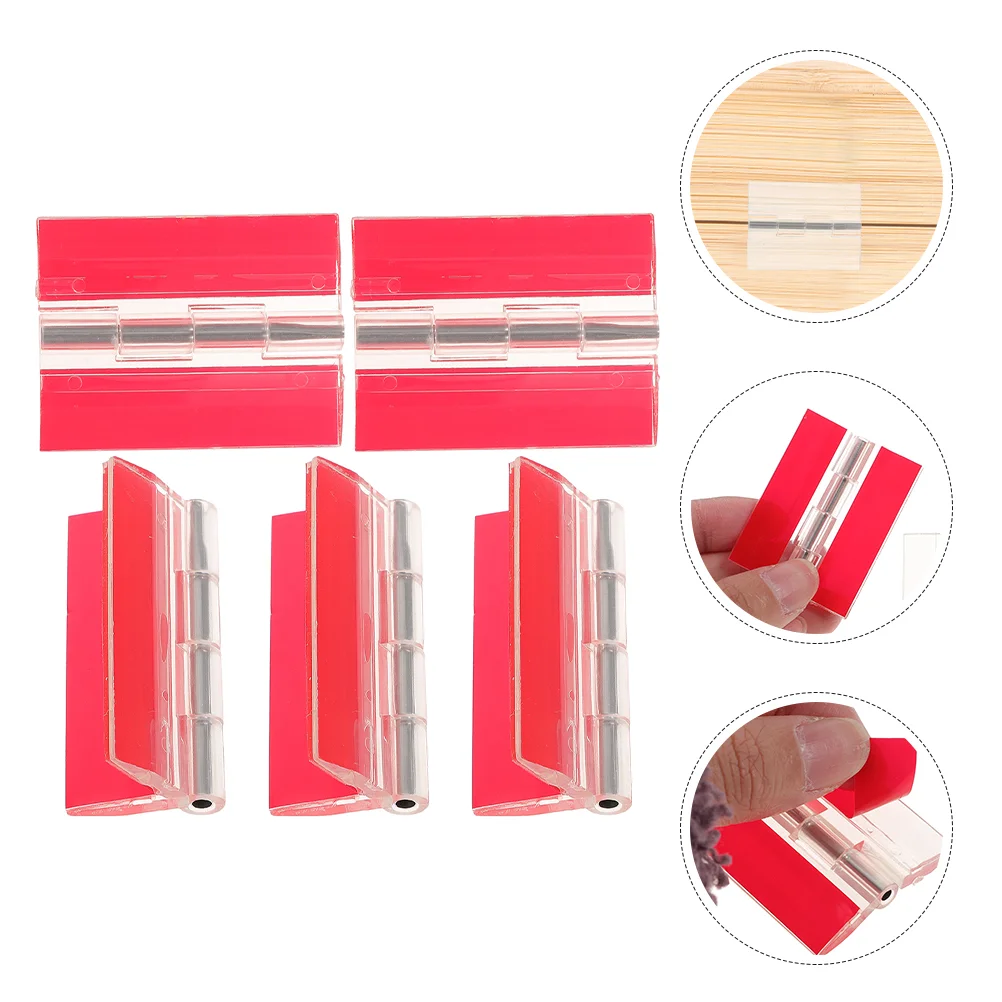 5 Pcs Cabinet Hinges Self-adhesive Plastic Glass Replacement Fish Tank Door Piano
5 Pcs Cabinet Hinges Self-adhesive Plastic Glass Replacement Fish Tank Door Piano