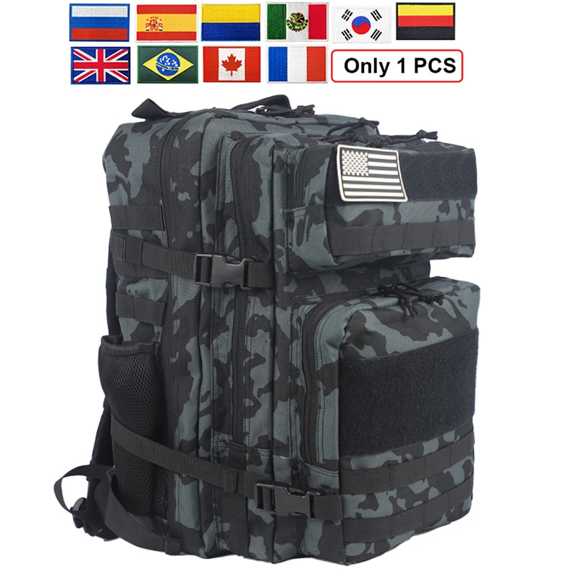 New 25L/45L Outdoor Camping Backpack Women Men Camouflage Tactical Travel Bag 900D Oxford Cloth Mountaineering Hiking Rucksack
New 25L/45L Outdoor Camping Backpack Women Men Camouflage Tactical Travel Bag 900D Oxford Cloth Mountaineering Hiking Rucksack