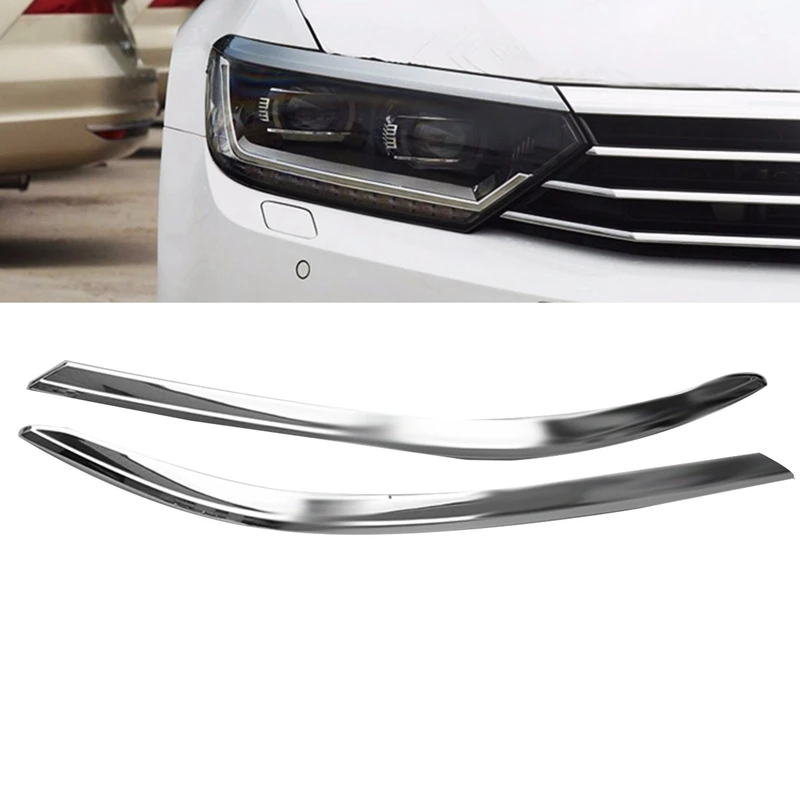 Car Chrome Front Headlight Eyebrow Cover Bright Strip for Magotan Passat B8 Sedan Variant 2017-2021
Car Chrome Front Headlight Eyebrow Cover Bright Strip for Magotan Passat B8 Sedan Variant 2017-2021