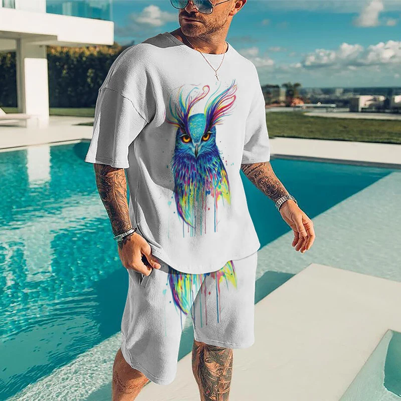 Spring/Summer Harajuku Casual Fashion Versatile Sports Running Suit Men's Short Sleeve T-Shirt + Sports Pants 2 Pieces Plus Size
Spring/Summer Harajuku Casual Fashion Versatile Sports Running Suit Men's Short Sleeve T-Shirt + Sports Pants 2 Pieces Plus Size