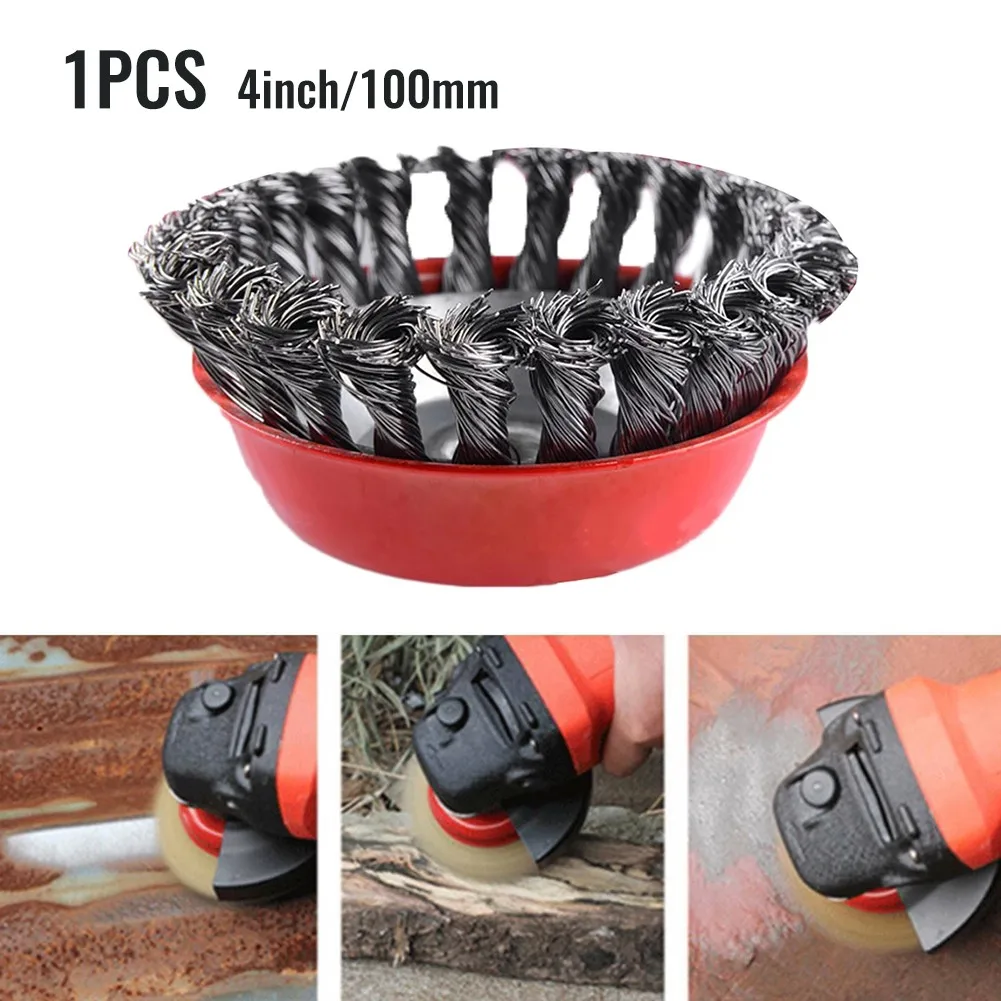 Durable Practical Wire Brush 1x 4 Inch Cleaning For Angle Grinder TE242 M14 Thread Rust Removal Tool Wheel 100mm
Durable Practical Wire Brush 1x 4 Inch Cleaning For Angle Grinder TE242 M14 Thread Rust Removal Tool Wheel 100mm