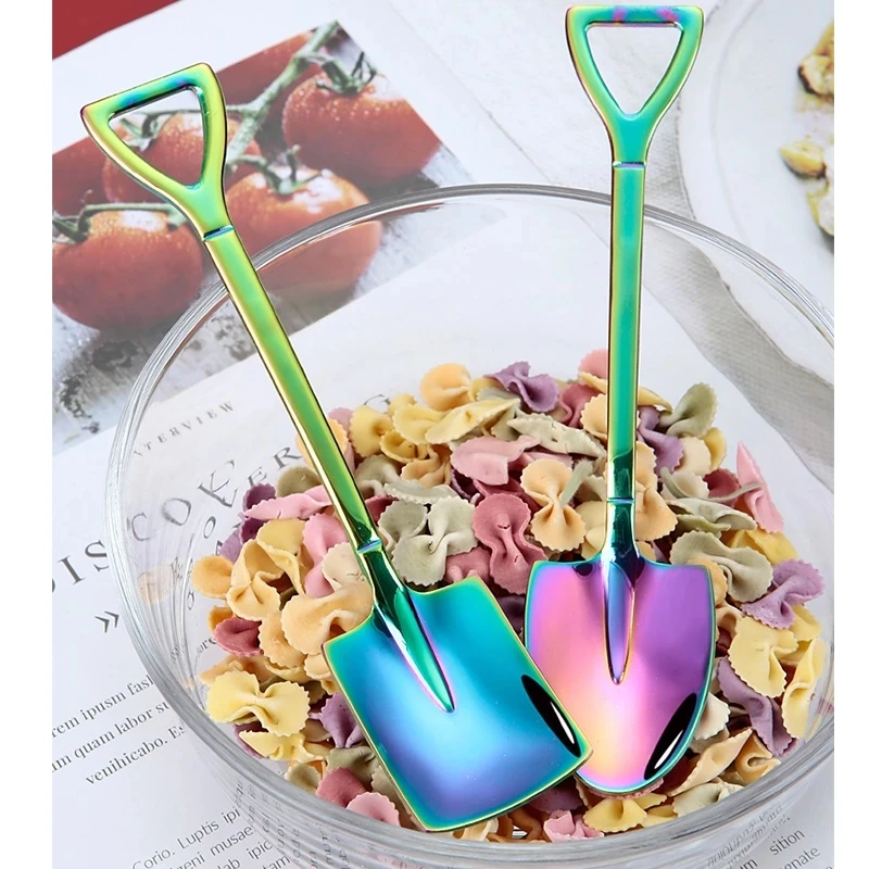 New 1PCS Shovel Spoons Stainless Steel TeaSpoons Creative Coffee Spoon for Ice Cream Dessert Scoop Tableware Cutlery Set
New 1PCS Shovel Spoons Stainless Steel TeaSpoons Creative Coffee Spoon for Ice Cream Dessert Scoop Tableware Cutlery Set
