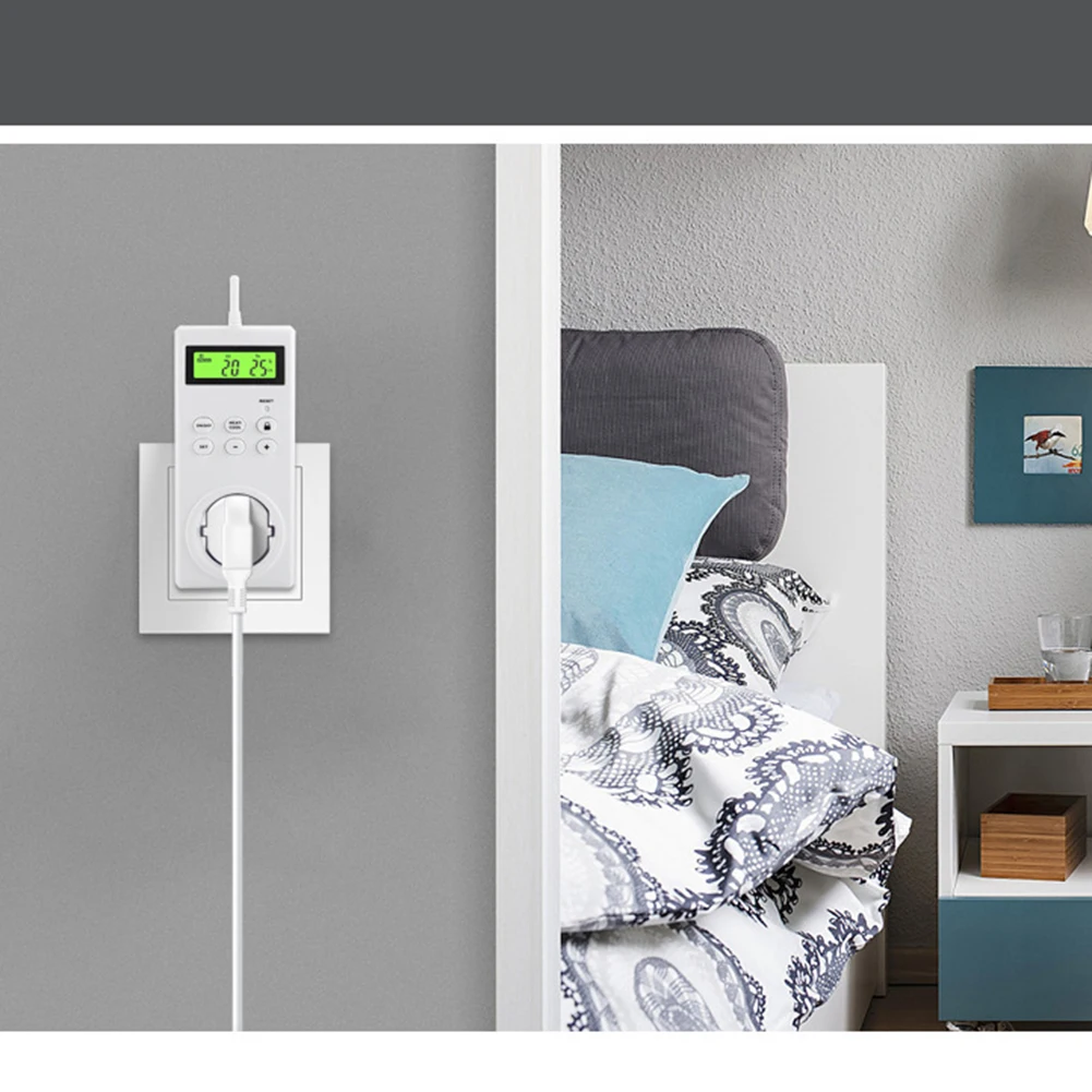 Temperature Plug-in Thermostat Thermoregulator Timer 0-60°C/32~140°F Underfloor Heating 1pcs White 3V Wireless
Temperature Plug-in Thermostat Thermoregulator Timer 0-60°C/32~140°F Underfloor Heating 1pcs White 3V Wireless