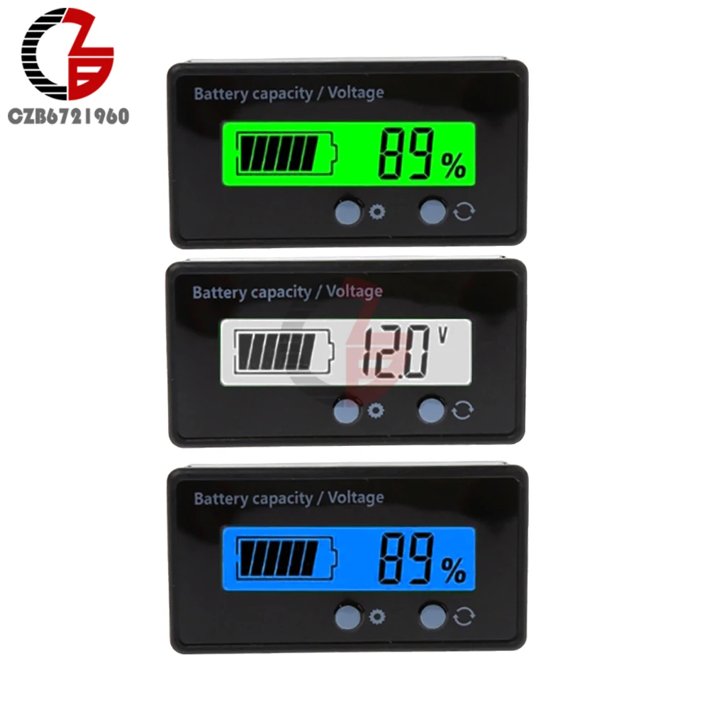 7-100V Lead Acid Lithium Battery Capacity Indicator 9V 12V 24V 48V Car Motorcycle Analog Digital Voltmeter Voltage Tester Meter
7-100V Lead Acid Lithium Battery Capacity Indicator 9V 12V 24V 48V Car Motorcycle Analog Digital Voltmeter Voltage Tester Meter