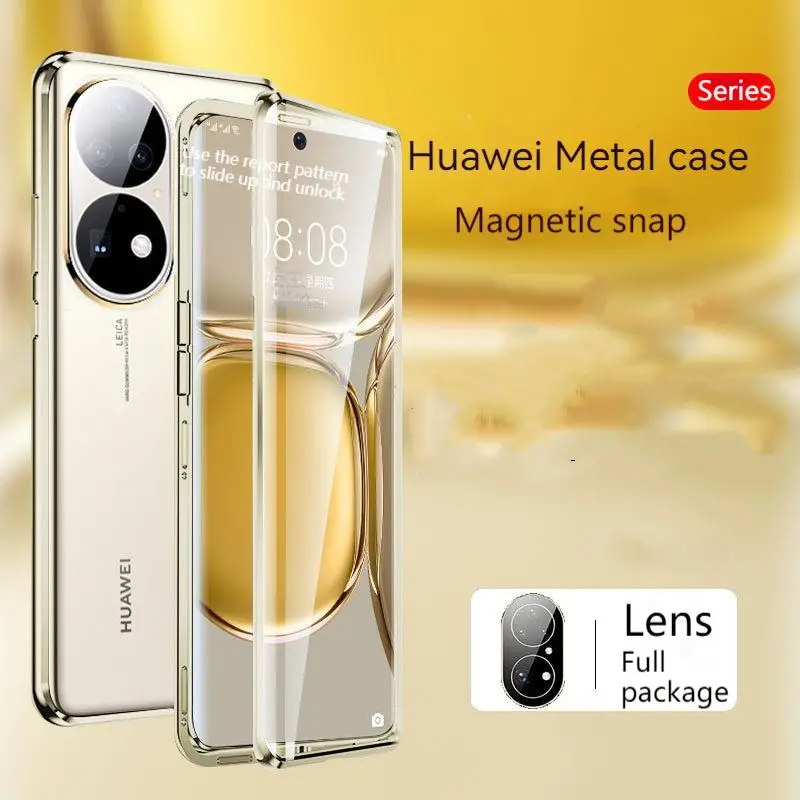 For Huawei Mate40 50 P50 pro Honor50 60 case NEW 360° Full Protection Metal alloy frame Magnetic Magsafe Adsorption Glass cover
For Huawei Mate40 50 P50 pro Honor50 60 case NEW 360° Full Protection Metal alloy frame Magnetic Magsafe Adsorption Glass cover