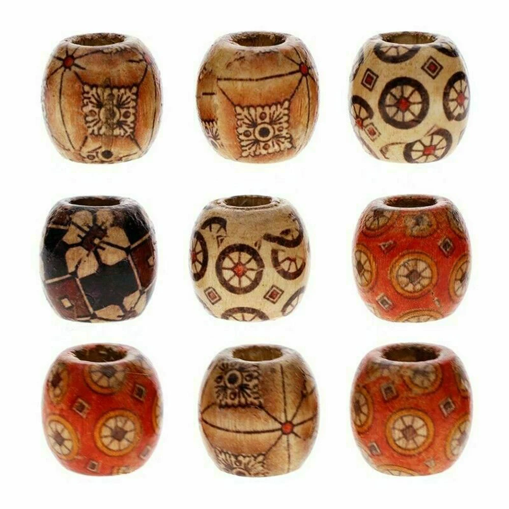 100pcs/Lot Vintage Natural Big Hole Wooden Beads For Necklace Bracelet Charms for Diy Jewelry Making Hair Accessories
100pcs/Lot Vintage Natural Big Hole Wooden Beads For Necklace Bracelet Charms for Diy Jewelry Making Hair Accessories