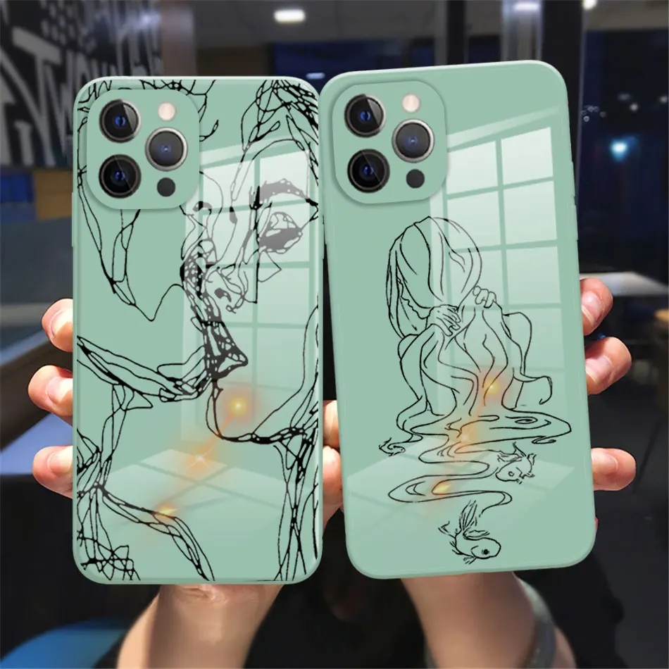 Abstract Art Women Face Line Tempered Glass Phone Case For iPhone 11 12 13 Pro Max X XR XS MAX 8 7 Plus 13Mini reflective case
Abstract Art Women Face Line Tempered Glass Phone Case For iPhone 11 12 13 Pro Max X XR XS MAX 8 7 Plus 13Mini reflective case
