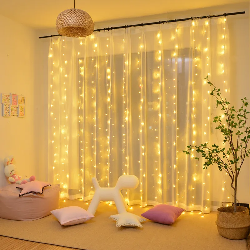 6x3/3x3M LED Curtain Icicle String Lights Christmas Fairy Lights Garland Outdoor Home for Wedding/Party/Garden Decoration Noel
6x3/3x3M LED Curtain Icicle String Lights Christmas Fairy Lights Garland Outdoor Home for Wedding/Party/Garden Decoration Noel