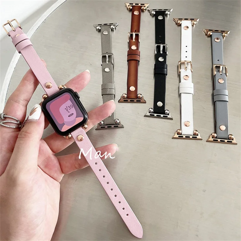New Slim Leather Strap For Apple Watch Band 44mm 40 38 42mm Correa Bracelet For iWatch Ultra Series 8 7 SE 6 5 4 3 49 45mm 41mm
New Slim Leather Strap For Apple Watch Band 44mm 40 38 42mm Correa Bracelet For iWatch Ultra Series 8 7 SE 6 5 4 3 49 45mm 41mm