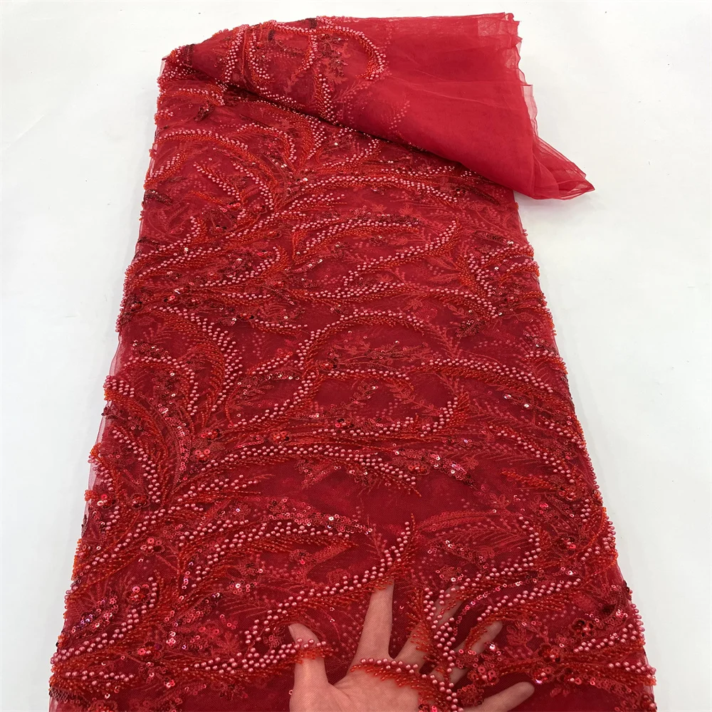 Nigerian Lace Fabric With Pearl Sequins Groom For Wedding 2022 High Quality Embroidery Tulle Lace French African Fabric 5 yards
Nigerian Lace Fabric With Pearl Sequins Groom For Wedding 2022 High Quality Embroidery Tulle Lace French African Fabric 5 yards