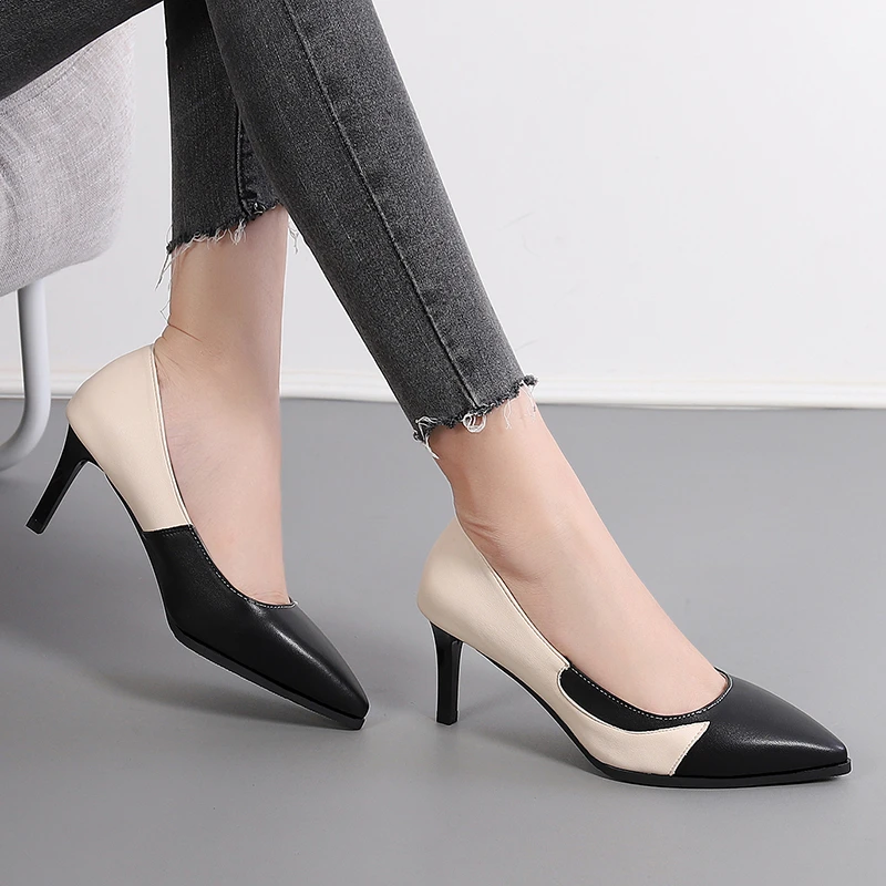 Color Matching High Heels Women 2022 Spring and Autumn New Fashion Pointed Toe Stiletto Professional Work Women's Shoes
Color Matching High Heels Women 2022 Spring and Autumn New Fashion Pointed Toe Stiletto Professional Work Women's Shoes