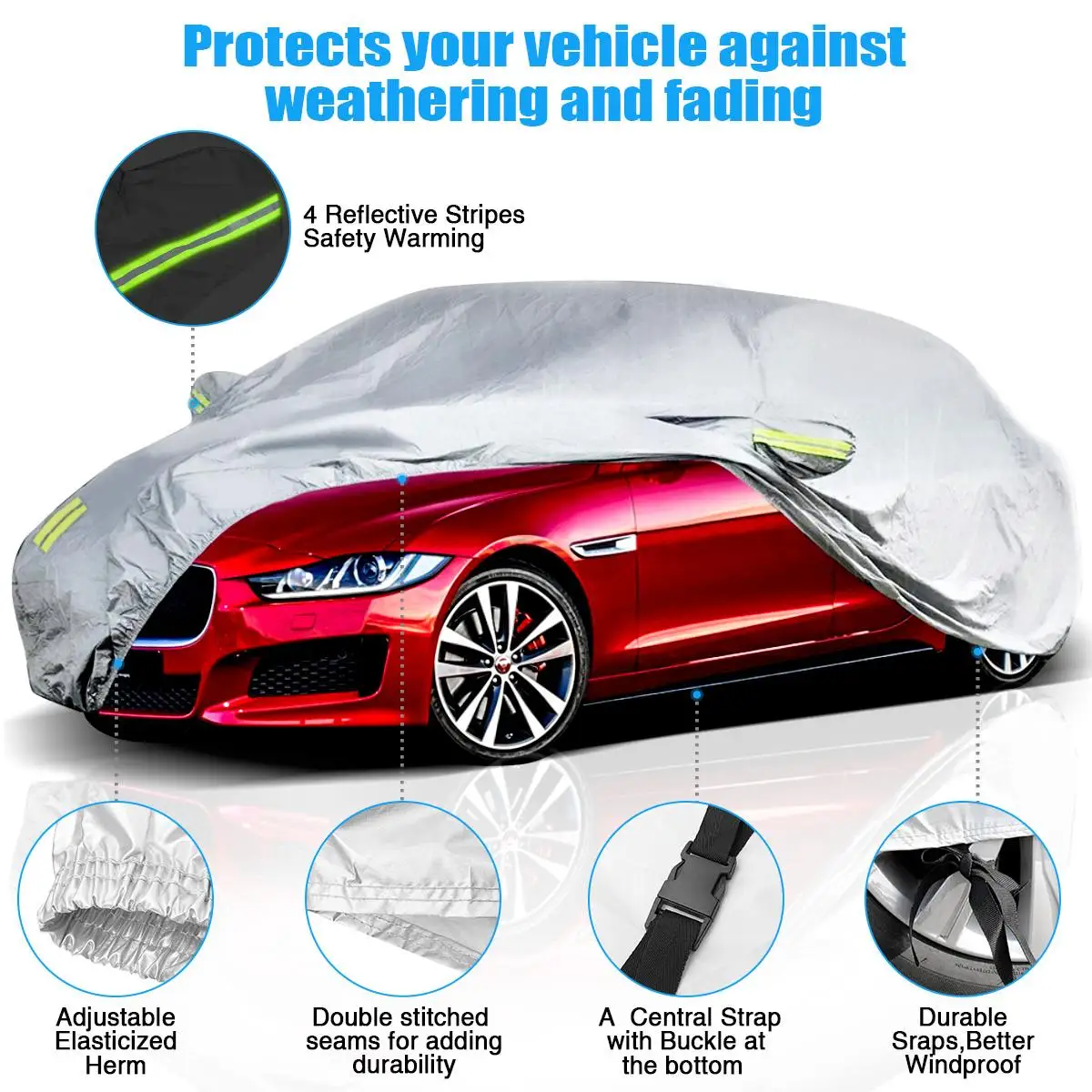 Waterproof SUV Sedan Car Cover Winter Ice Frost Snow Cover Protection Dust-proof Anti-UV Universal For VW/Toyota/Ford/Nissan/Kia
Waterproof SUV Sedan Car Cover Winter Ice Frost Snow Cover Protection Dust-proof Anti-UV Universal For VW/Toyota/Ford/Nissan/Kia