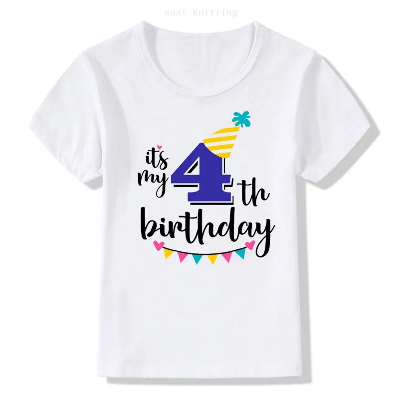 2-4th Happy Birthday Child Tshirts Children's Clothes Summer Top 2022 Boy/girl T-shirt White T Shirt Baby Teen's Clothing
2-4th Happy Birthday Child Tshirts Children's Clothes Summer Top 2022 Boy/girl T-shirt White T Shirt Baby Teen's Clothing