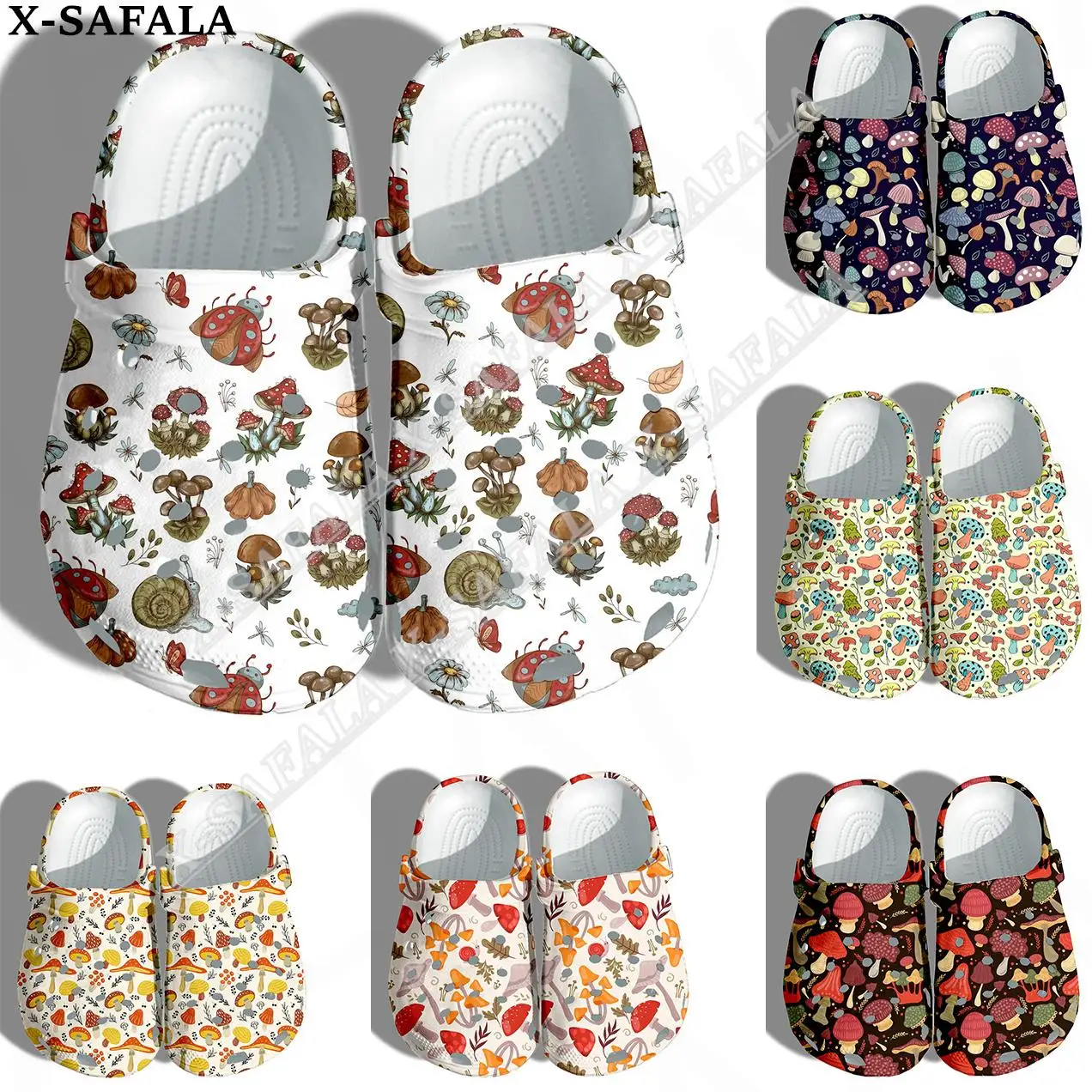 Nature Mushroom Plant Print Men Women Classic Clogs Slippers Shoes EVA Ligtweight Sandals Summer Beach Outdoor-3
Nature Mushroom Plant Print Men Women Classic Clogs Slippers Shoes EVA Ligtweight Sandals Summer Beach Outdoor-3