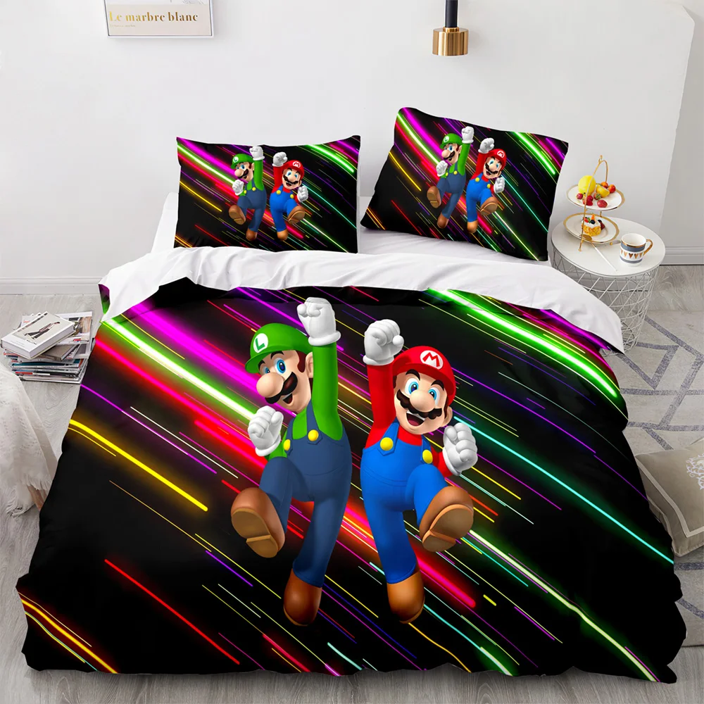 3D Game Marioes Bedding Set 2/3pcs 200x200 Single Twin Size Cartoon Bed Quilt Cover Pillowcase Teens Kids Duvet Cover Bedclothes
3D Game Marioes Bedding Set 2/3pcs 200x200 Single Twin Size Cartoon Bed Quilt Cover Pillowcase Teens Kids Duvet Cover Bedclothes