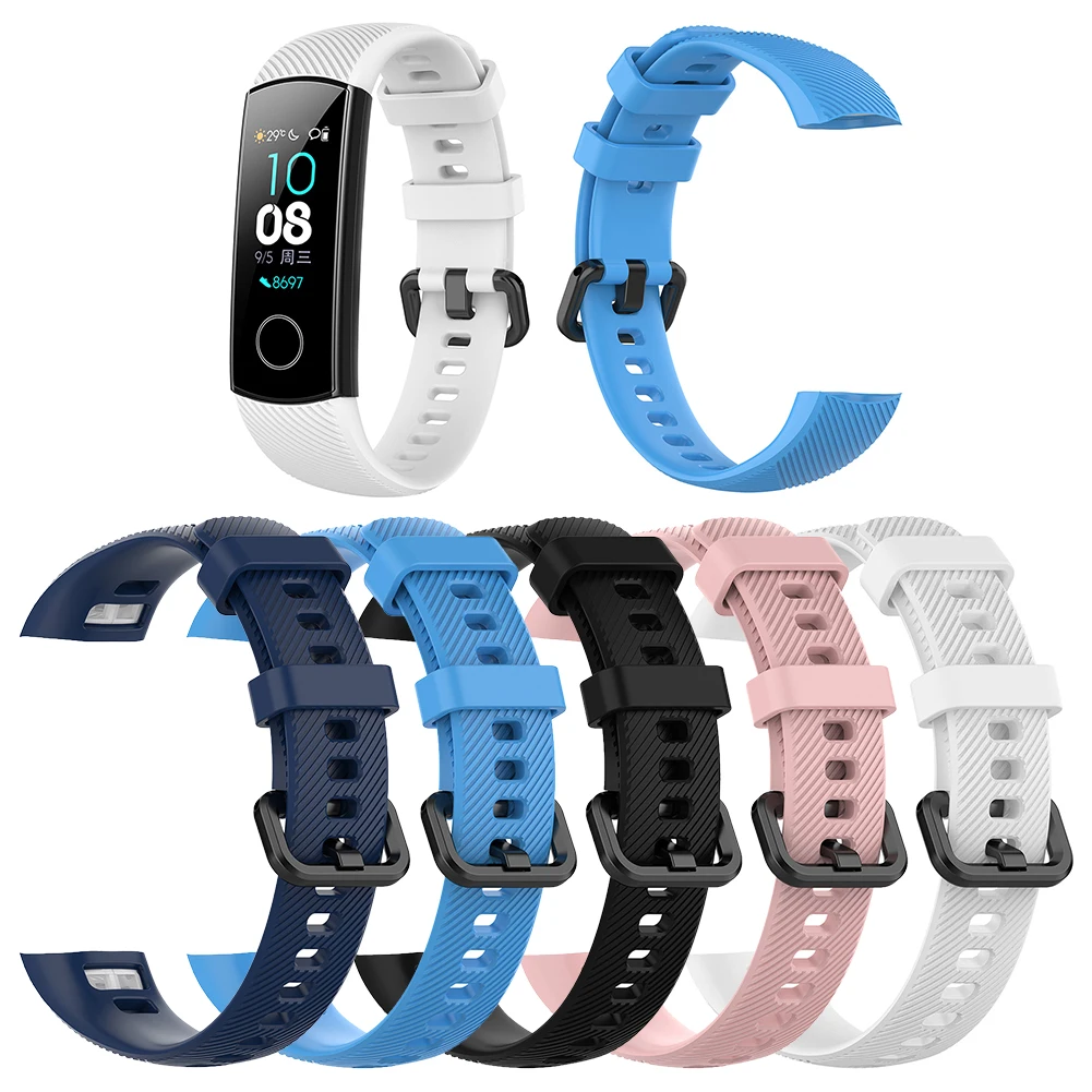 Ремешок силиконовый для смарт-часов Huawei Honor Band 5 4 |