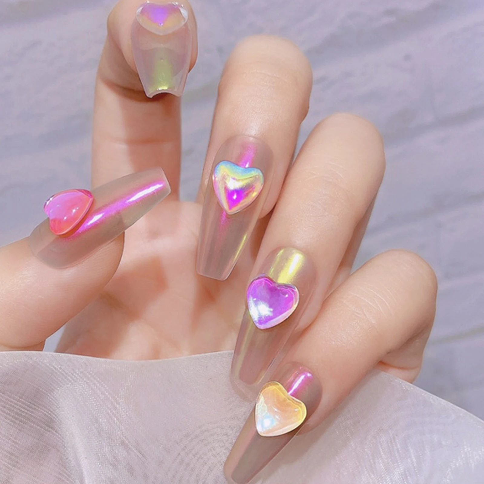 20pcs/box Gradient Nail Drill Candy Color Love Heart Macaron Diamond Glass Symphony Shining Crystal Heart Manicure Decoration
20pcs/box Gradient Nail Drill Candy Color Love Heart Macaron Diamond Glass Symphony Shining Crystal Heart Manicure Decoration