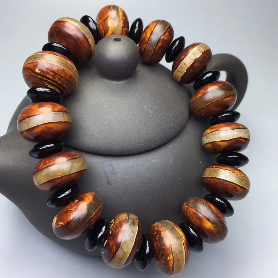 Tibetan Buddhism Dzi Beads Fengshui Agate Bracelet Men Women Healing Gemstone Jewelry One Line Day Dzi Bead Amulet Bracelets
Tibetan Buddhism Dzi Beads Fengshui Agate Bracelet Men Women Healing Gemstone Jewelry One Line Day Dzi Bead Amulet Bracelets