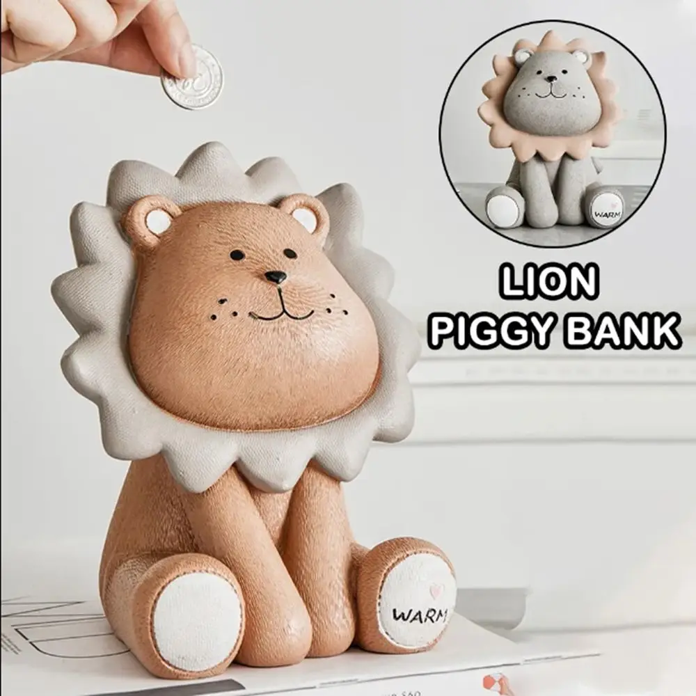 Creative Coins Storage Box Ornament For Home Decor Cartoon Lion Piggy Bank Money Case Kid Toys Gift
Creative Coins Storage Box Ornament For Home Decor Cartoon Lion Piggy Bank Money Case Kid Toys Gift